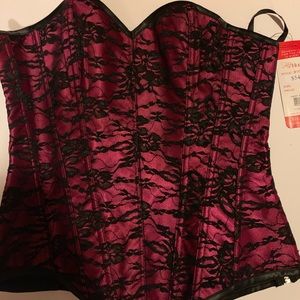 Pink lace corset size 34